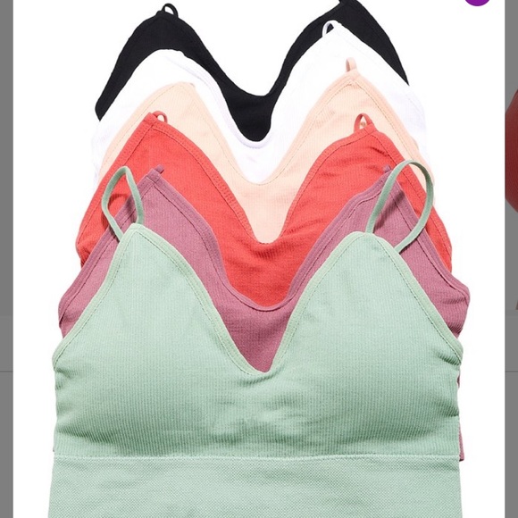 Other - Seamless Spaghetti Strap Bralette Set